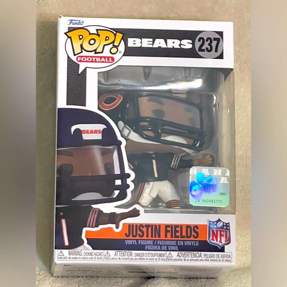 Funko Pop! NFL Bears Justin Fields Vinyl Figure